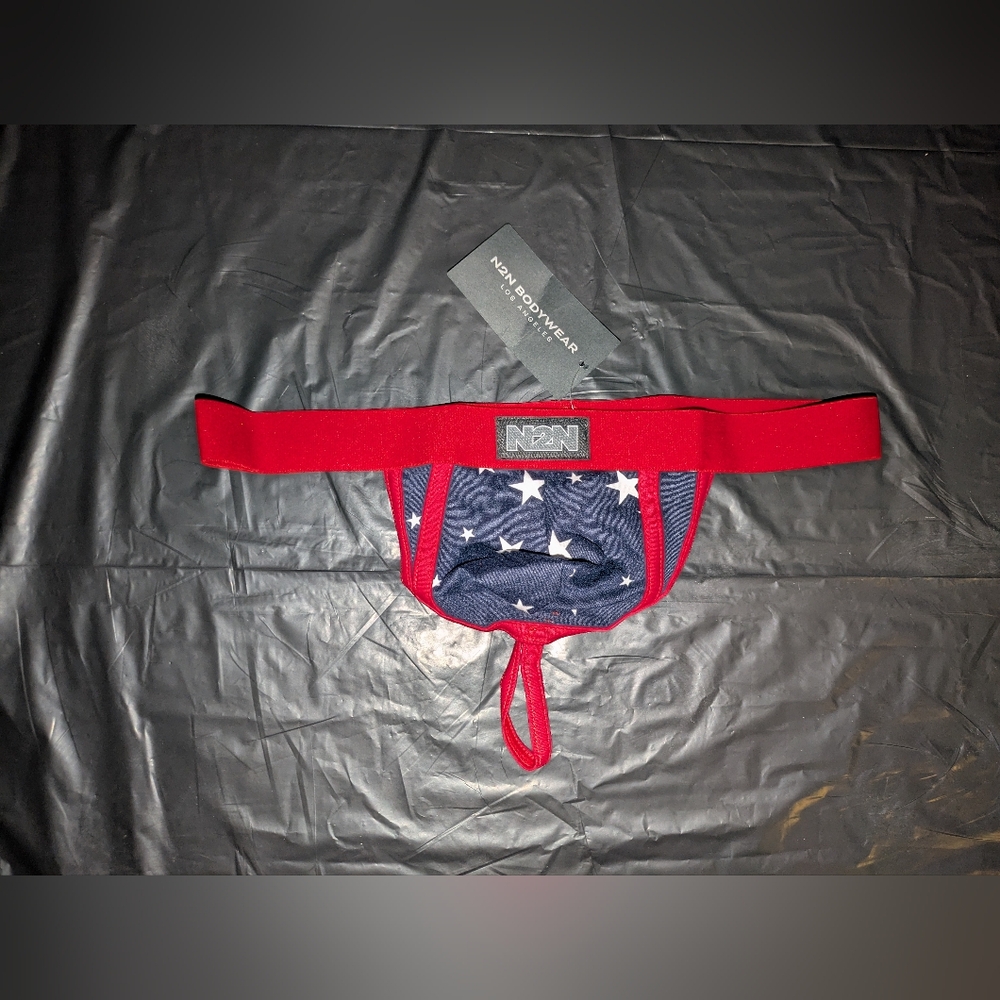 N2N Men's USA Stars Thong Size L